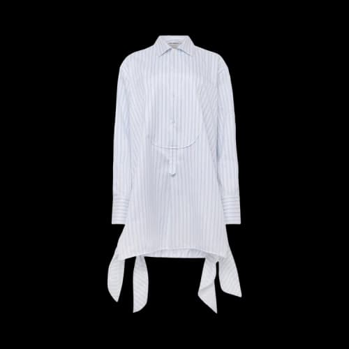 JW Anderson Side Knot Shirt Dress 'White/Blue'