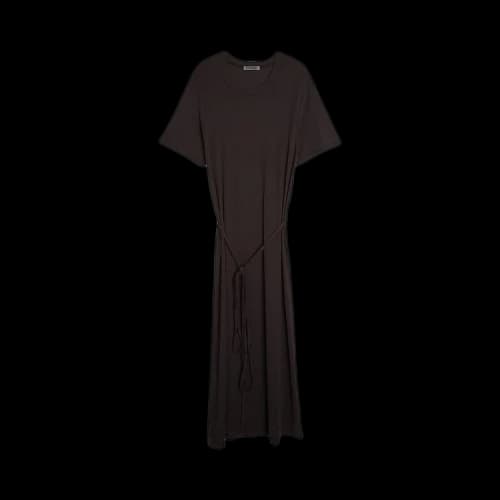 Lemaire Belted Rib T-Shirt Dress 'Squid Ink'
