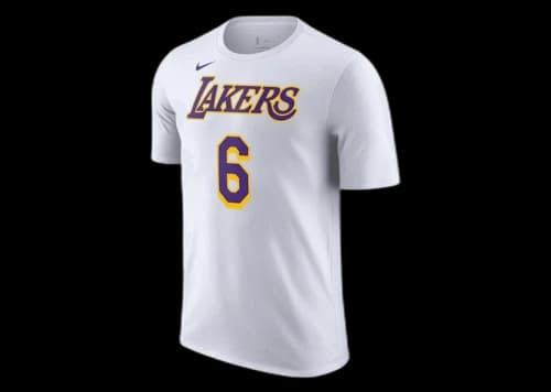 Nike NBA Los Angeles Lakers LeBron James T-shirt White