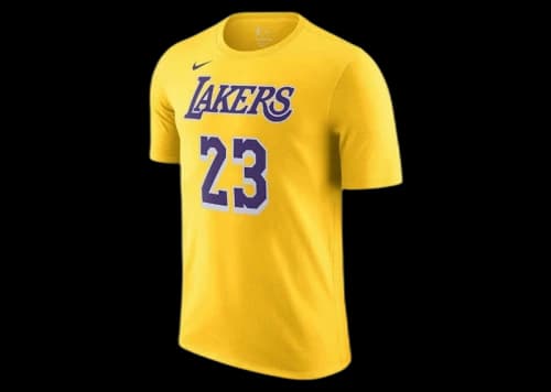 Nike NBA Los Angeles Lakers LeBron James T-shirt Yellow/Purple