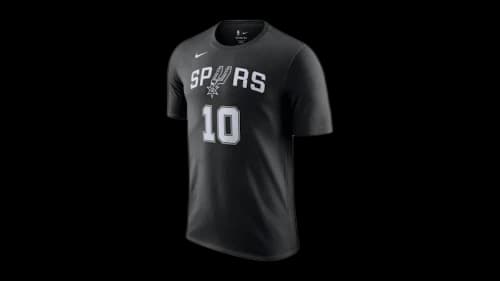 Nike NBA San Antonio Spurs Jeremy Sochan T-shirt Black/White