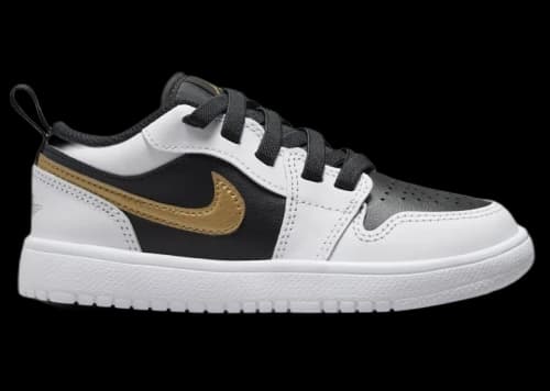 Jordan 1 Low ALT White Black Metallic Gold (PS)