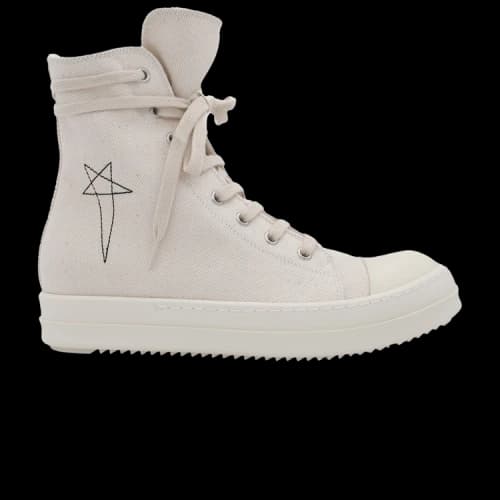 Rick Owens DRKSHDW Fogachine Pentagram Embroidery High 'Natural' (Women's)