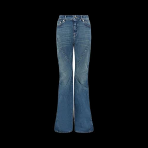 Rick Owens DRKSHDW Denim Bias Bootcut Jeans 'Washed Indigo'