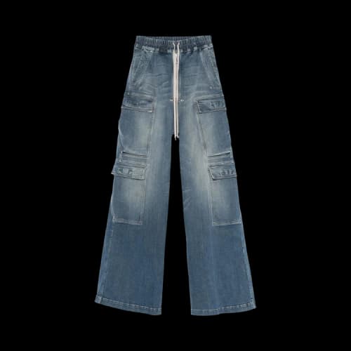 Rick Owens DRKSHDW Denim Double Cargo Jumbo Belas Jeans 'Washed Indigo'