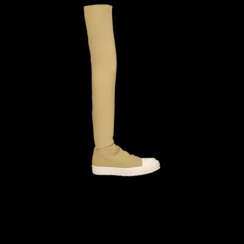 Rick Owens DRKSHDW Hollywood High Sock Sneaks 'Parchment Milk' (Women's)