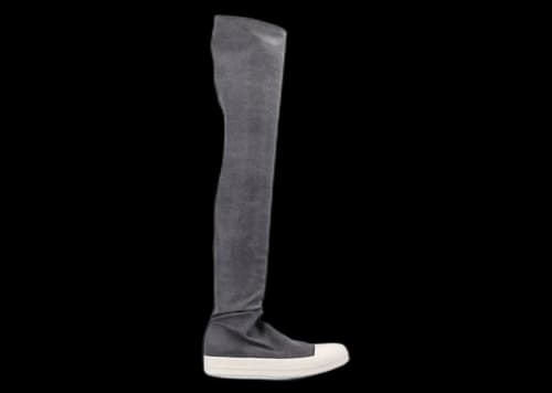 Rick Owens Hollywood DRKSHDW High Sock Sneaks Dark Dust Milk (Women's)