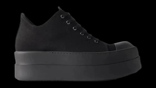 Rick Owens Double Bumper Low Sneakers Black (Women's)