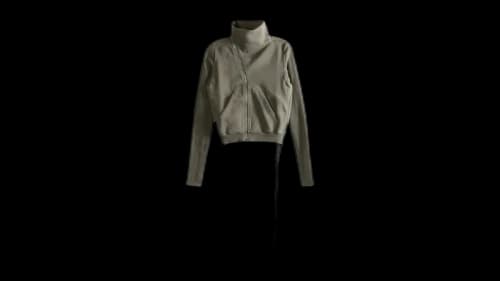 Rick Owens Women's Drkshdw Felpa Mountain Sweatshirt Dust