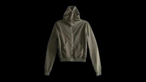 Rick Owens Women's Drkshdw Small Gimp Hoodie Dark Dust