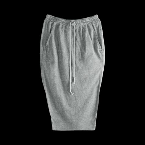 Rick Owens DRKSHDW Gonna Pull On Pillar Skirt 'Grey Melange'