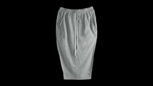 Rick Owens Women's Drkshdw Gonna Pull On Pillar Skirt Greyelange