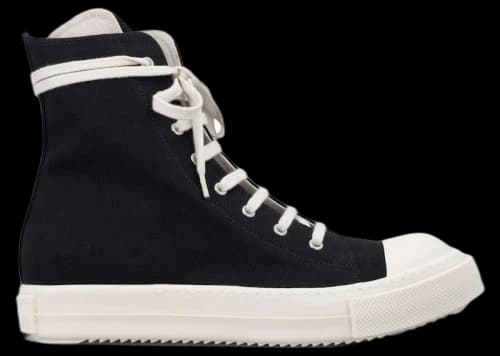 Rick Owens DRKSHDW Sneaks Black Milk Overdyed Denim (Women's)
