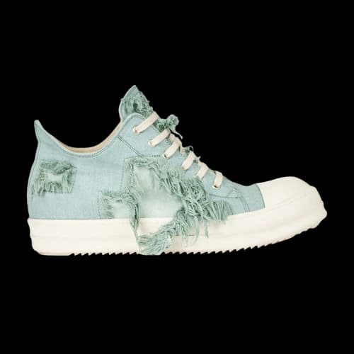 Rick Owens DRKSHDW Strobe Cotton Denim Slashed Low 'Aqua Milk' (Women's)