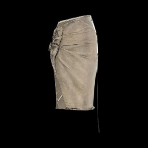 Rick Owens DRKSHDW EDFU Knee Skirt 'Mineral Pearl'