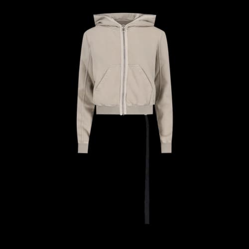 Rick Owens DRKSHDW Small Gimp Hoodie 'Pearl/Black'