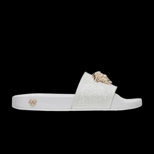 Versace Baroque Medusa Slide 'White' (Women's)