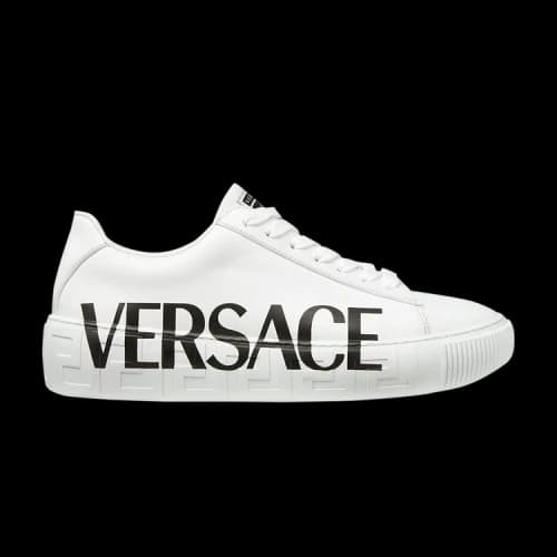 Versace Greca Low 'Logo - White' (Women's)