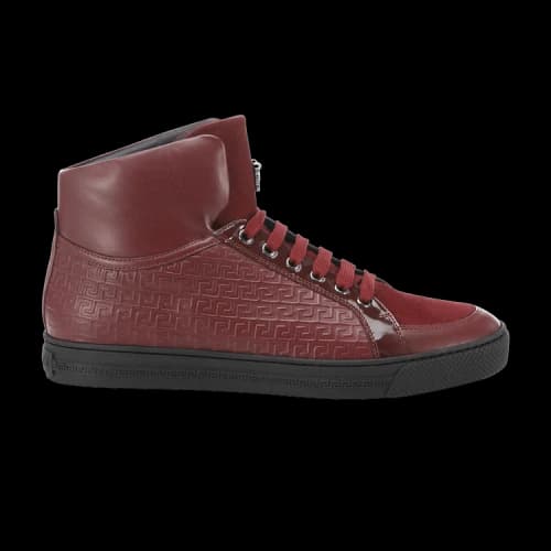 Versace Greca Embroidered High 'Bordeaux'