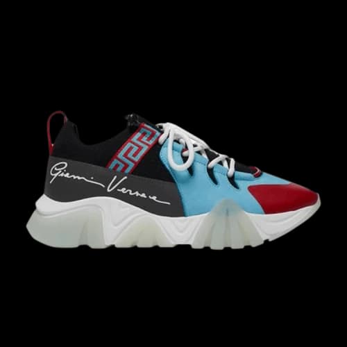 Versace Squalo Knit Trainer 'Blue Red'