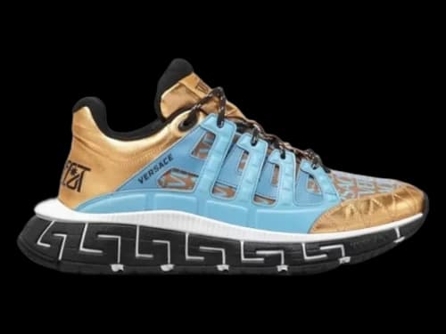 Versace Trigreca Low-Top Blue Gold