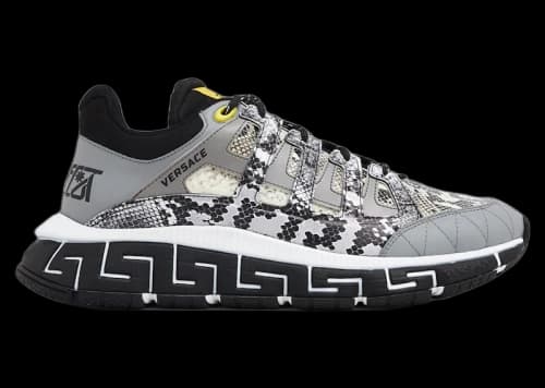 Versace Trigreca Grey Snakeskin