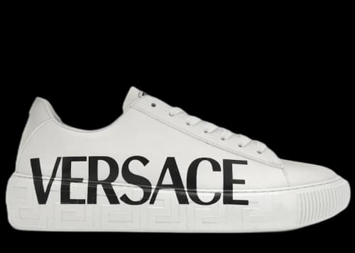 Versace Medusa Greca Low White White Black