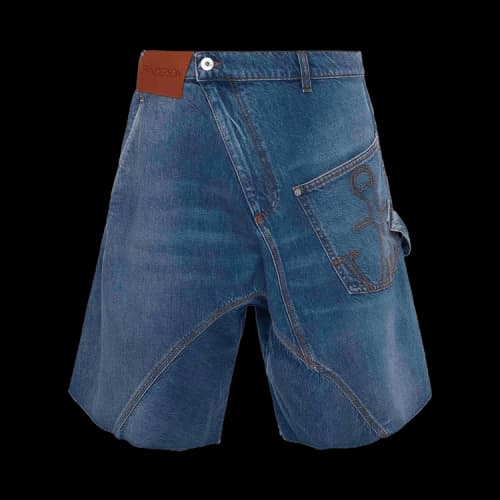 JW Anderson Twisted Workwear Shorts 'Light Blue Denim'