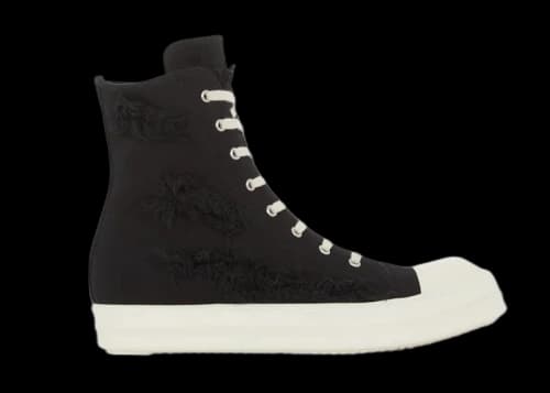 Rick Owens DRKSHDW Fogachine Slashed Stretch Denim High Black Milk