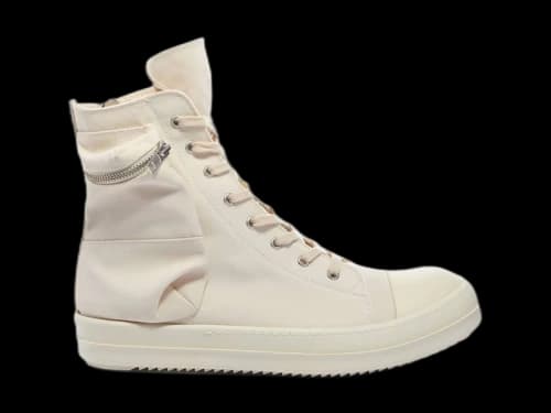 Rick Owens Drkshdw Cargo Lace Hi Natural Milk