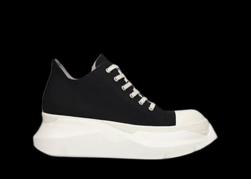 Rick Owens DRKSHDW Abstract Low Fogachine Cotton Denim Black Milk