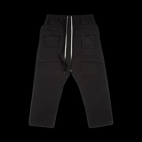 Rick Owens Creatch Cargo Cropped Drawstring 'Black'