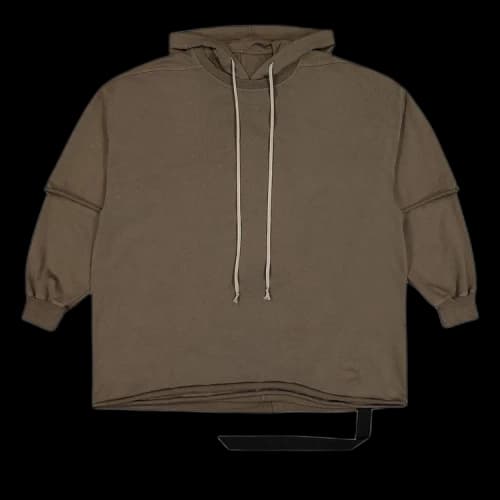 Rick Owens DRKSHDW Tommy Hustler Hoodie 'Dust'