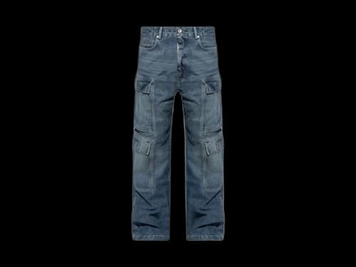 Rick Owens DRKSHDW Double Cargo Jeans Washed Indigo