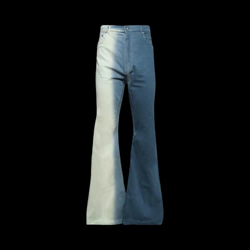 Rick Owens DRKSHDW Bolan Bootcut Denim Pants 'Toothpaste Degrade'