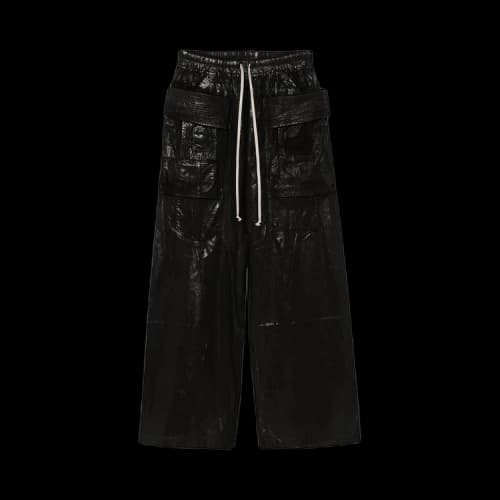 Rick Owens DRKSHDW Creatch Wide Cargo Drawstring Pants 'Black'
