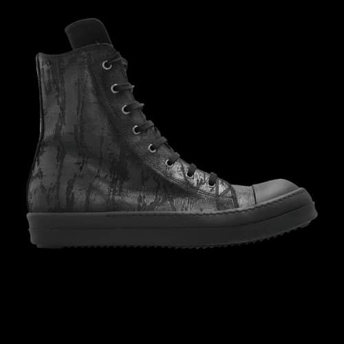Rick Owens DRKSHDW Hollywood High 'Black Megacrust Denim'