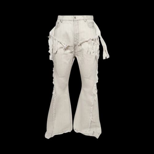 Rick Owens DRKSHDW Slivered Bootcut Denim 'Milk Wash'