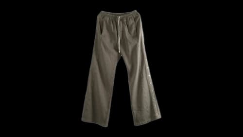 Rick Owens Drkshdw Pantaloni In Felpa Wide Pusher Pants Dark Dust