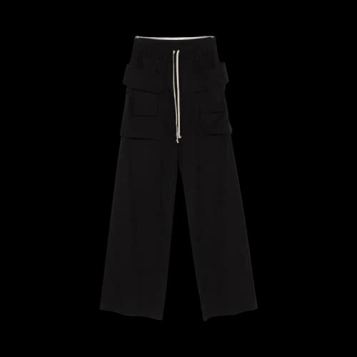 Rick Owens DRKSHDW Creatch Wide Cargo Pantaloni 'Black'