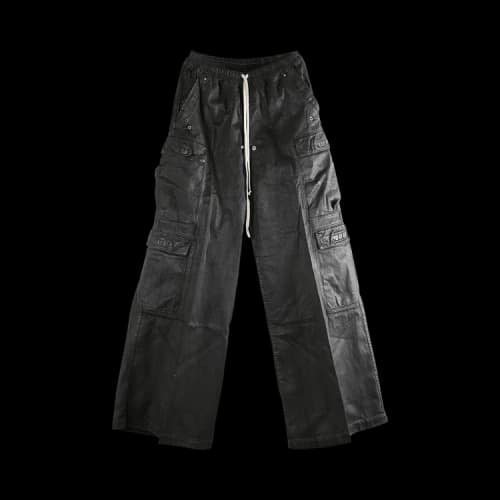 Rick Owens DRKSHDW Pantaloni In Denim Double Cargo Jumbo Pant 'Black'