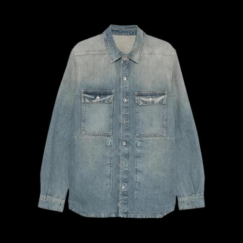 Rick Owens DRKSHDW Denim Outershirt 'Washed Indigo'