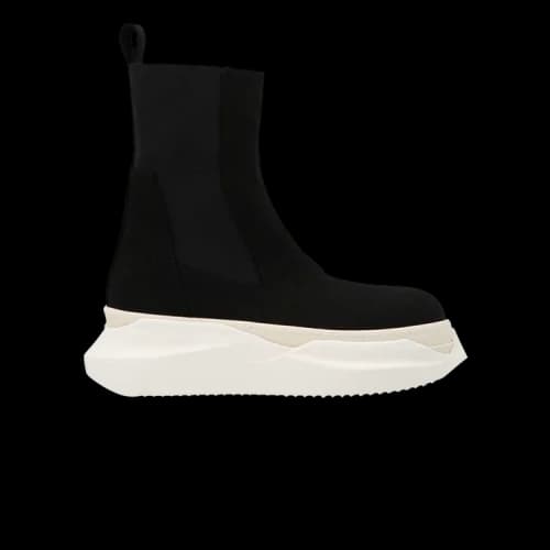 Rick Owens DRKSHDW Gethsemane Beatle Abstract Boots 'Black Milk'