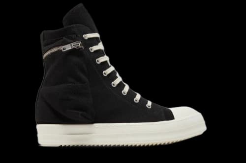 Rick Owens DRKSHDW Strobe Cotton Denim Cargo High 'Black Milk'