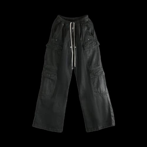 Rick Owens Double Cargo Jumbo Belas Pants 'Black Wax'