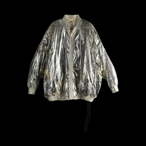 Rick Owens DRKSHDW Bomber Imbottito Jumbo Peter Flight Jacket 'Palladium'
