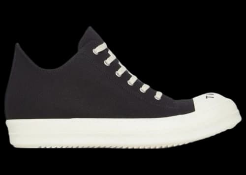 Rick Owens DRKSHDW Low Sneaks So Black Milk
