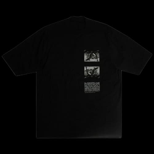 Rick Owens Text T-Shirt 'Black'