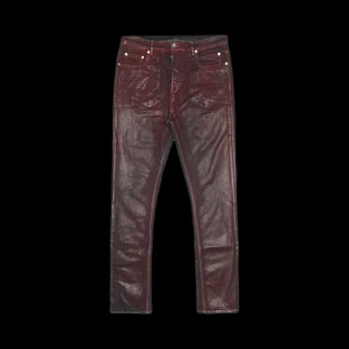 Rick Owens DRKSHDW Larry Detroit Cut Jeans 'Dark Cherry Red'