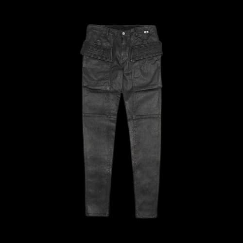 Rick Owens DRKSHDW Easy Creatch Cut Wax Denim 'Black Wax'